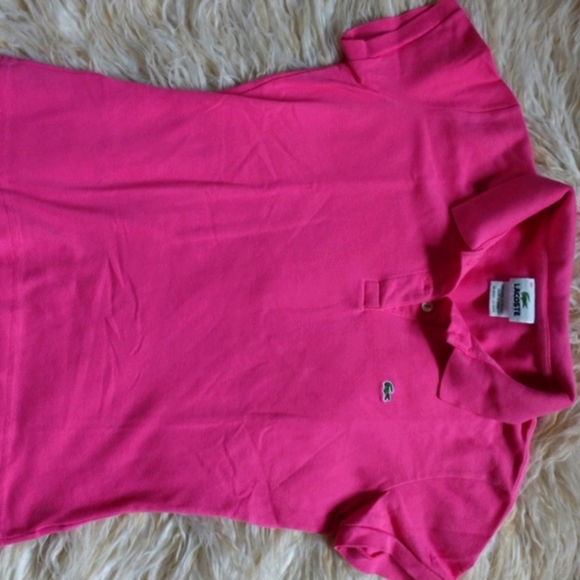 Lacoste Tops - Lacoste Polo shirt pink